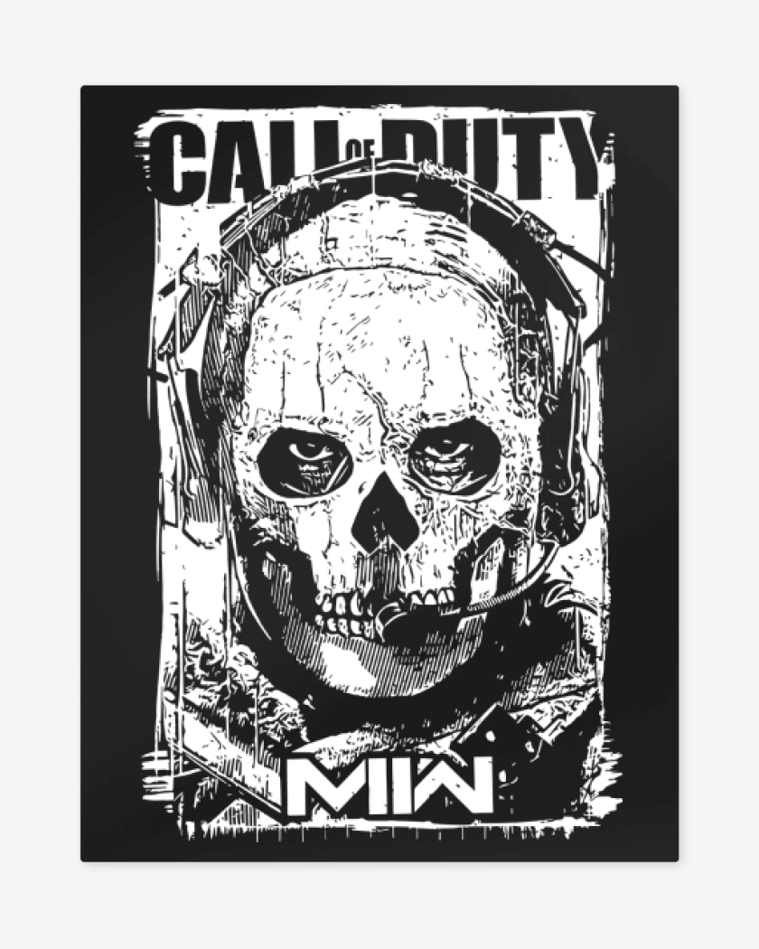 Print metalico Negro de MW