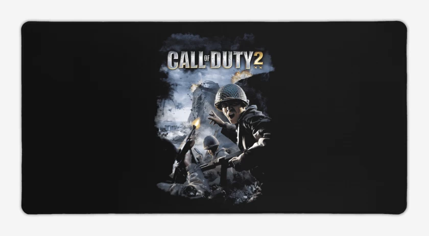 Mouse pad Gamer Negro de COD II