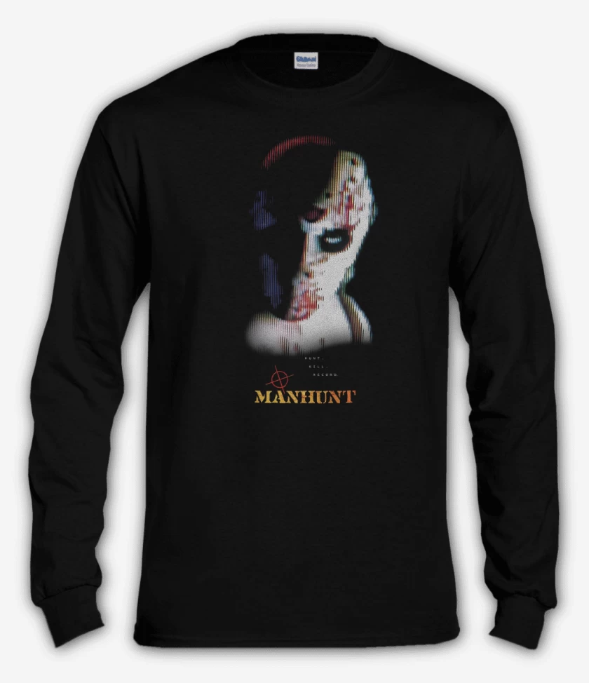 Polera manga larga Negro de Manhunt