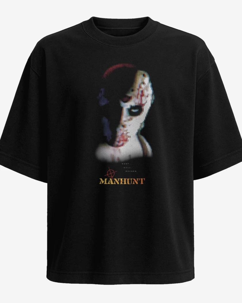 Polera Oversize Negro de Manhunt