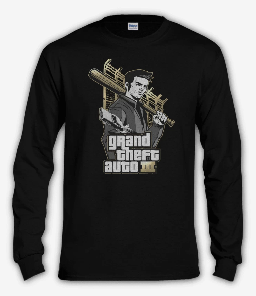 Polera manga larga Negro de Claude Speed