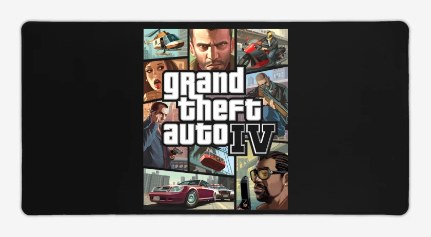 Mouse pad Gamer Negro de GTA IV