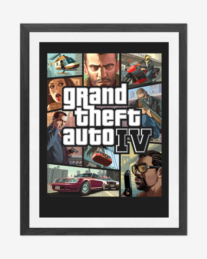 Cuadro decorativo Negro de GTA IV
