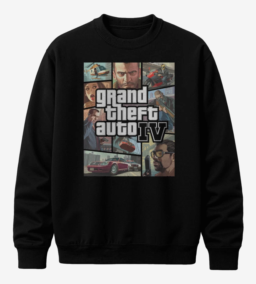 Poleron polo Negro de GTA IV