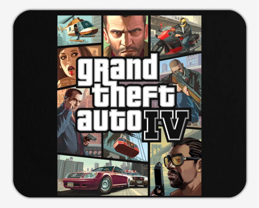 Mousepad Negro de GTA IV