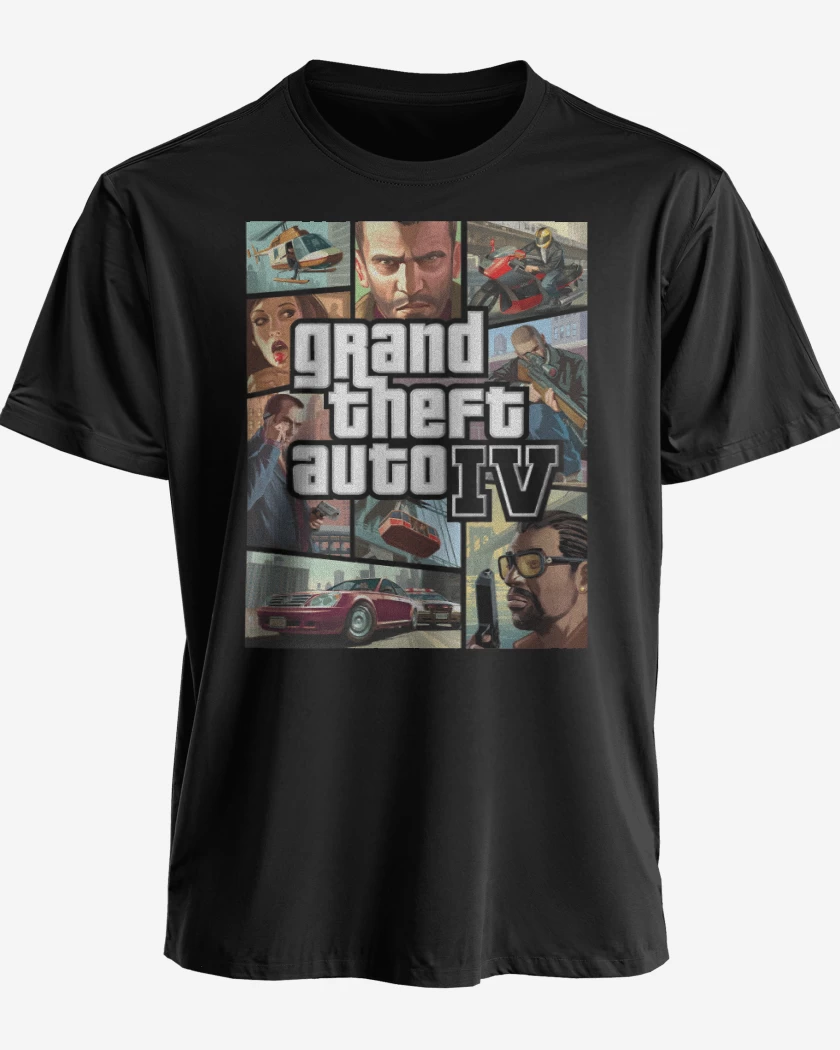 Polera premium Negro de GTA IV