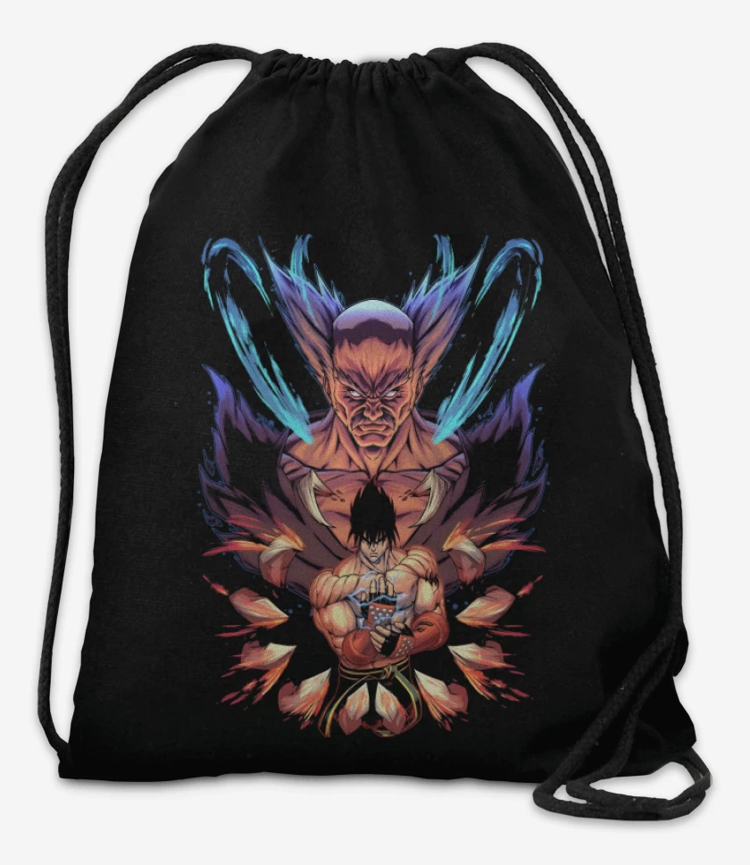 Mochila Negro de Mishima x Kazama