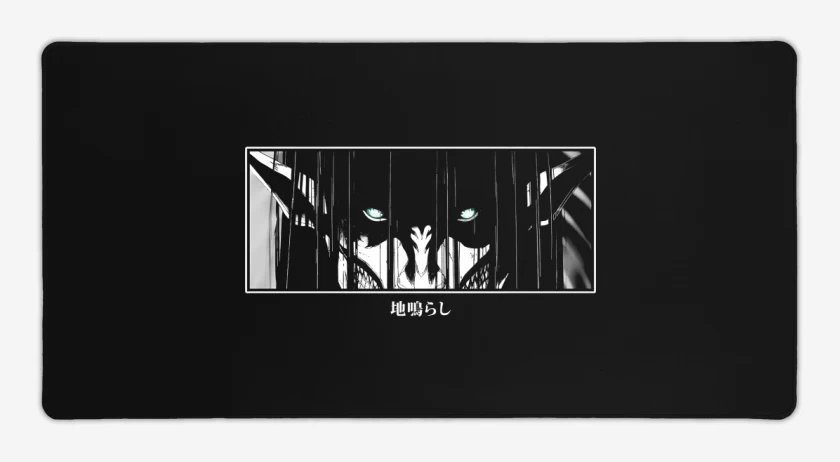 Mouse pad Gamer Negro de Retumbar Eren