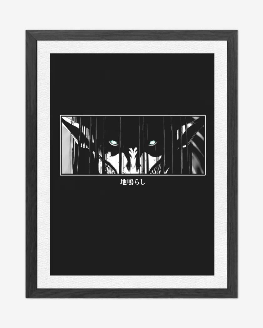 Cuadro decorativo Negro de Retumbar Eren