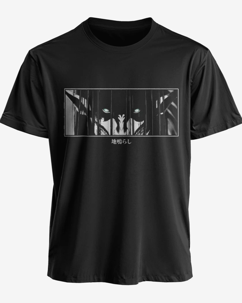 Polera premium Negro de Retumbar Eren
