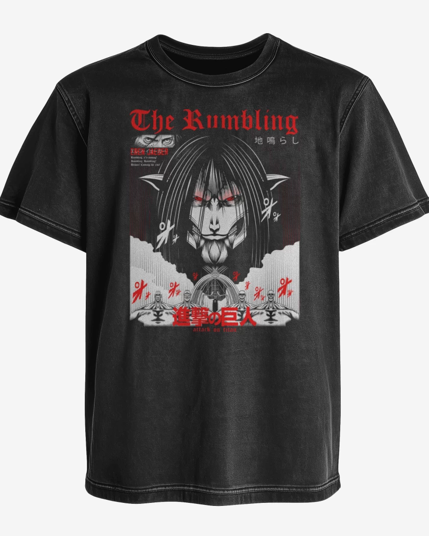 Polera desgastada The Rumbling Jaeger 