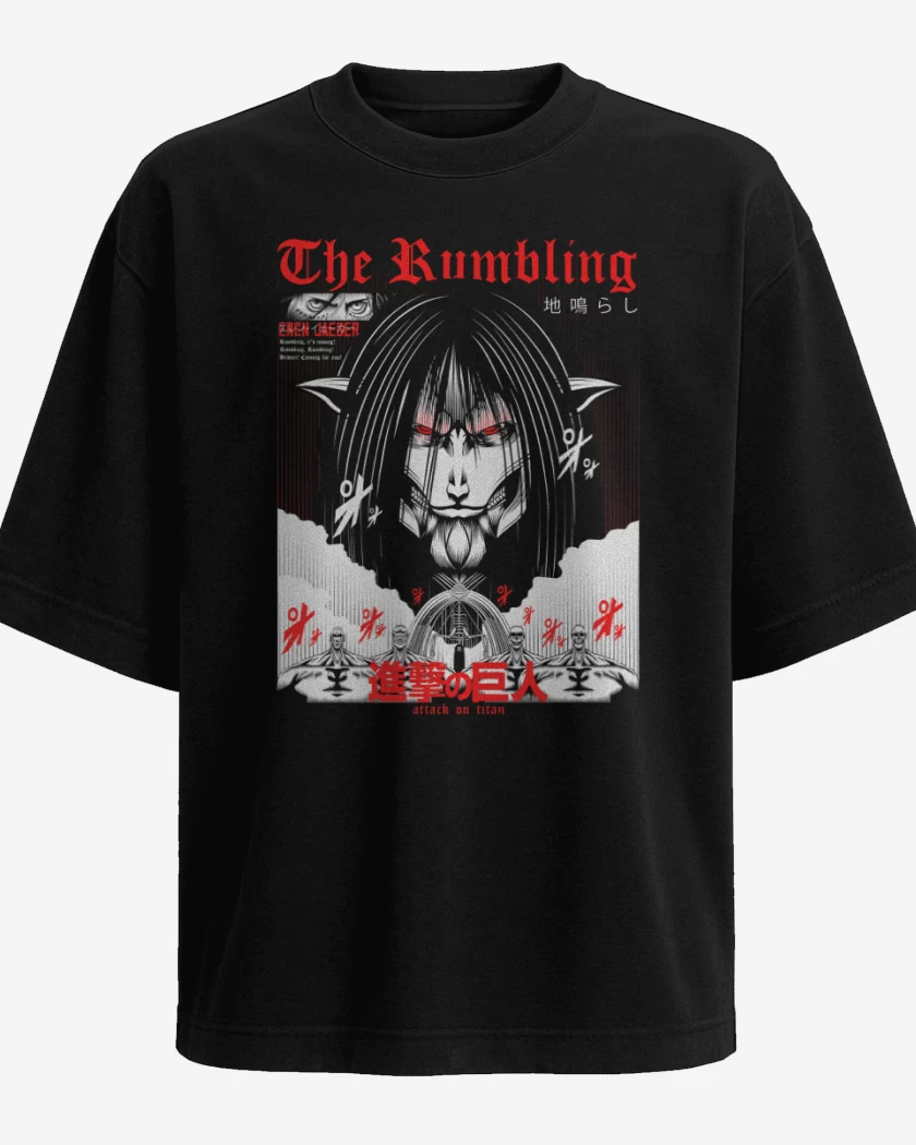 Polera Oversize The Rumbling Jaeger 