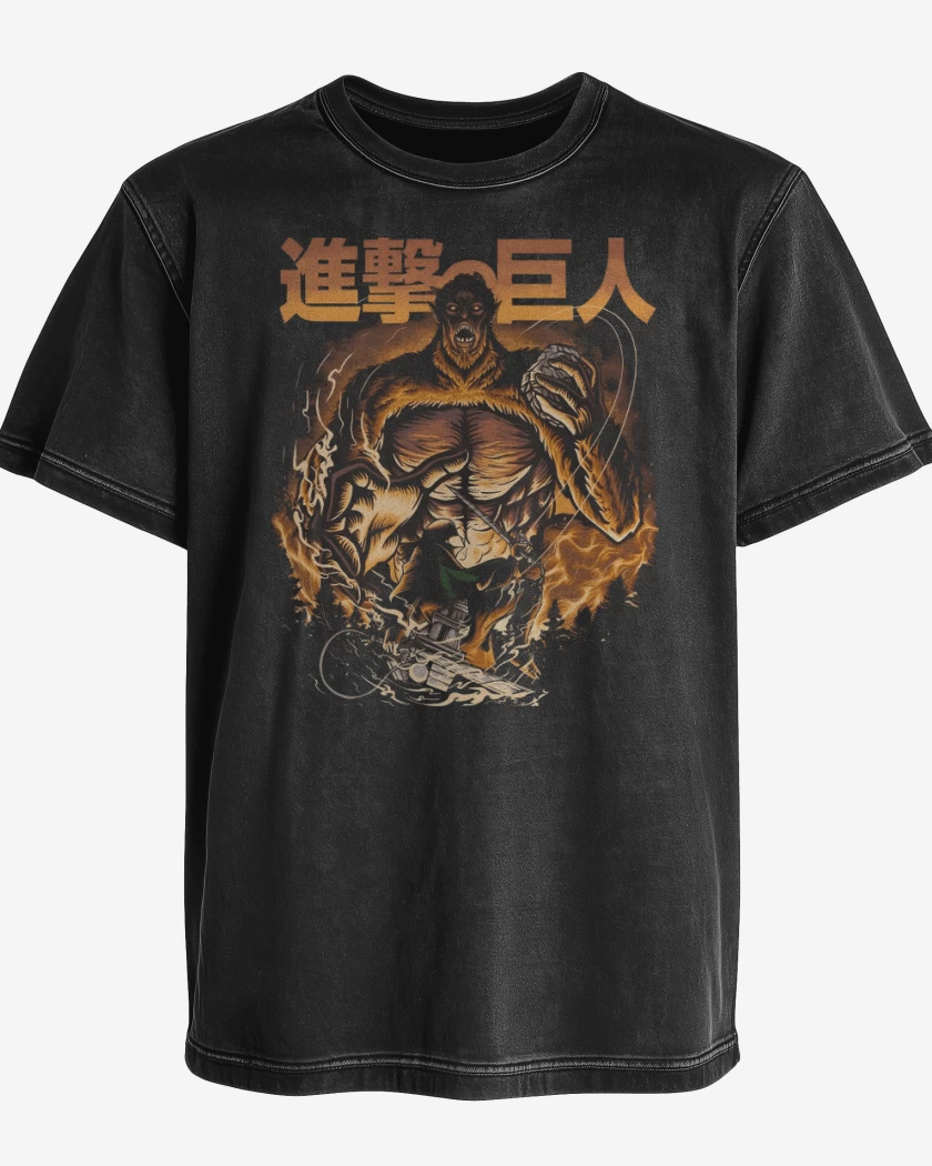 Polera desgastada Levi vs Bestia