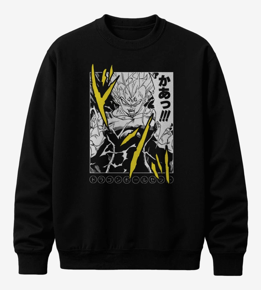 Poleron polo Negro de Majin Saiyan