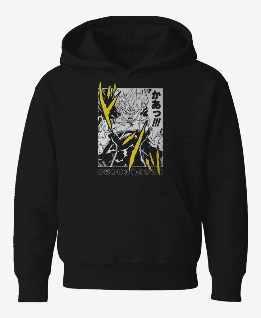 Poleron de niño Negro de Majin Saiyan