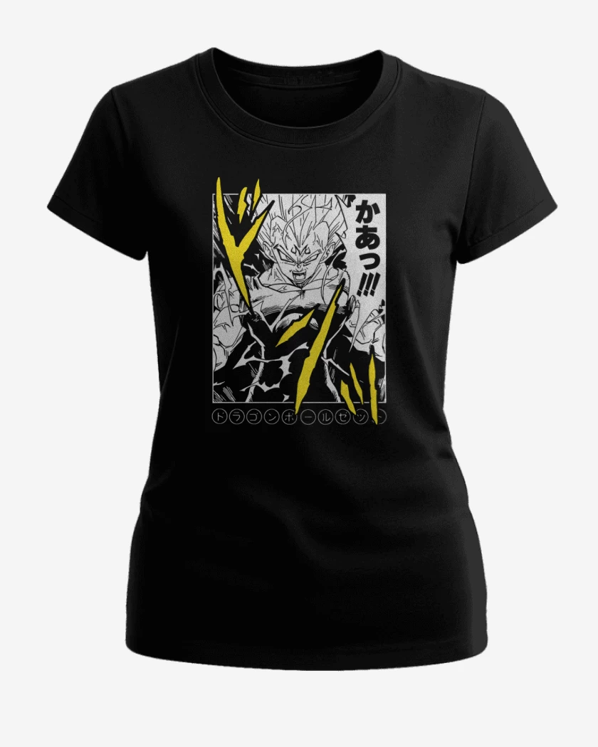 Polera de Mujer Negro de Majin Saiyan