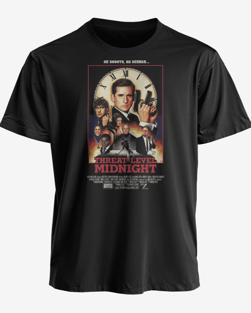 Polera premium Negro de Threat Level Midnight