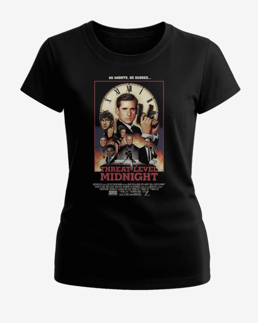 Polera de Mujer Negro de Threat Level Midnight