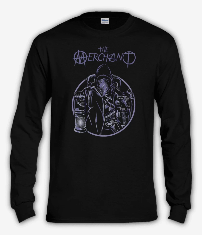 Polera manga larga Negro de El Buhonero
