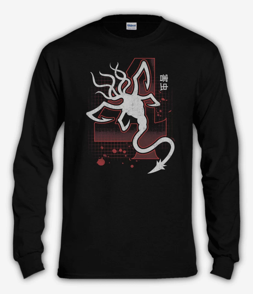 Polera manga larga Negro de Plagas