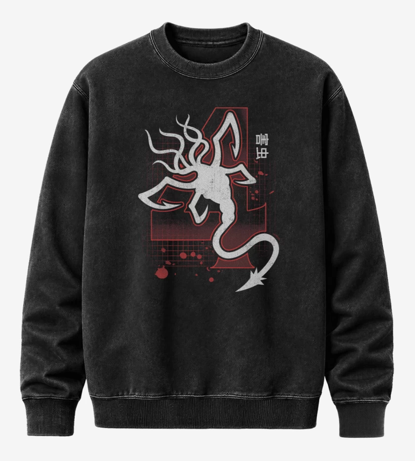Poleron Polo Acid Wash Negro de Plagas