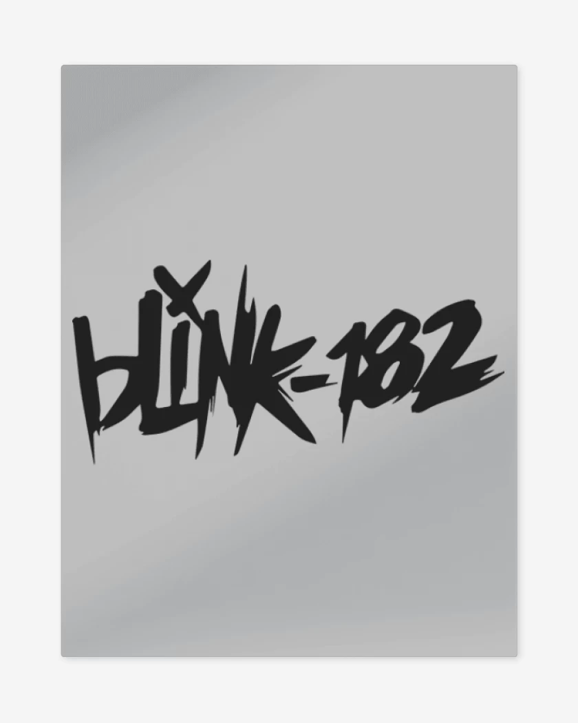 Print metalico Gris Melange de Blink 182 2