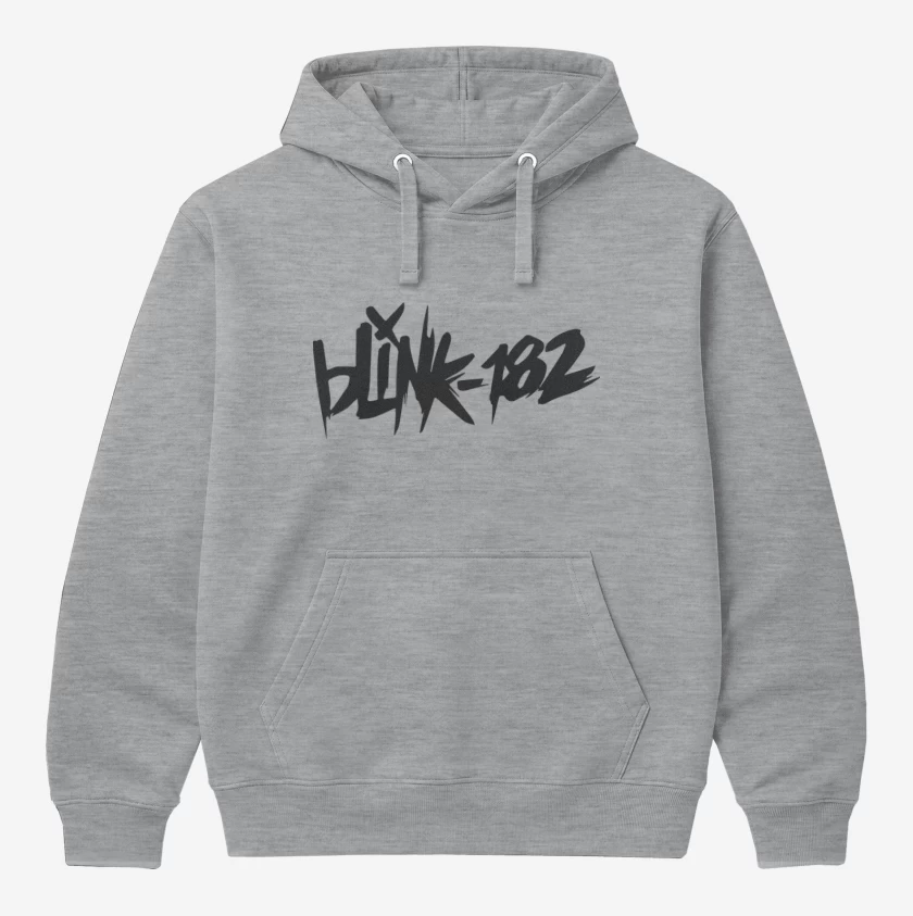 Polerón Canguro Gris Melange de Blink 182 2
