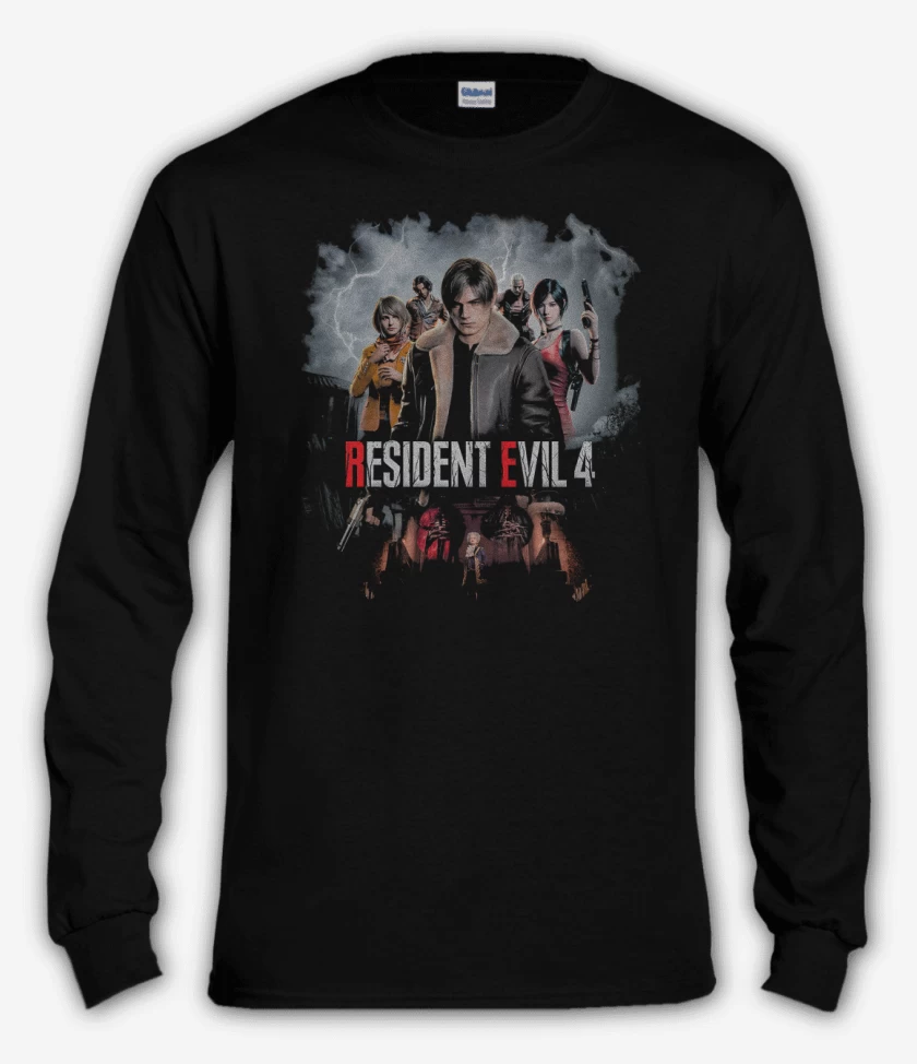 Polera manga larga Negro de RE4 Remake