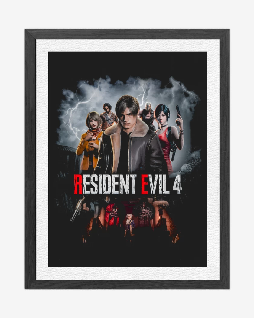 Cuadro decorativo Negro de RE4 Remake