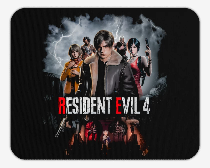 Mousepad Negro de RE4 Remake