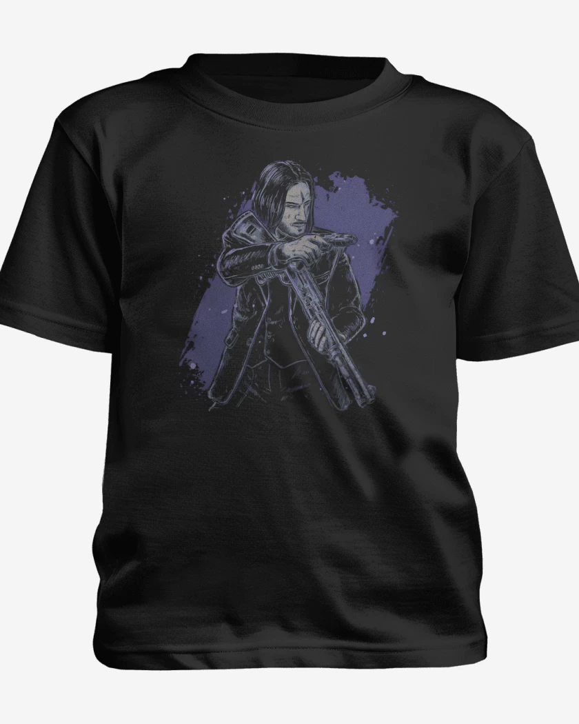 Polera de niño Negro de Baba Yaga