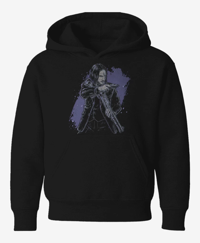 Poleron de niño Negro de Baba Yaga