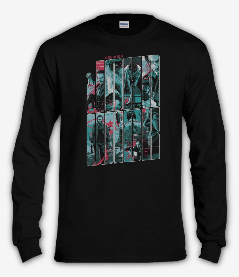 Polera manga larga Negro de Wick