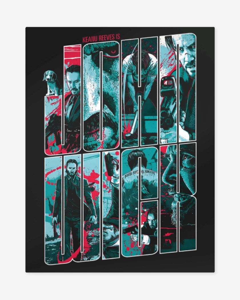 Print metalico Negro de Wick