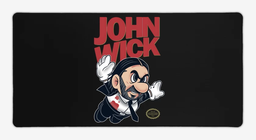 Mouse pad Gamer Negro de Super Wick