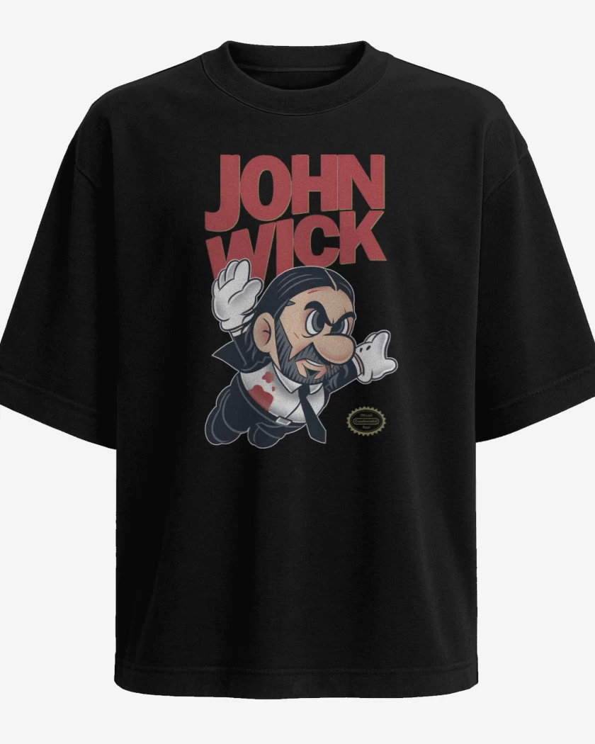 Polera Oversize Negro de Super Wick