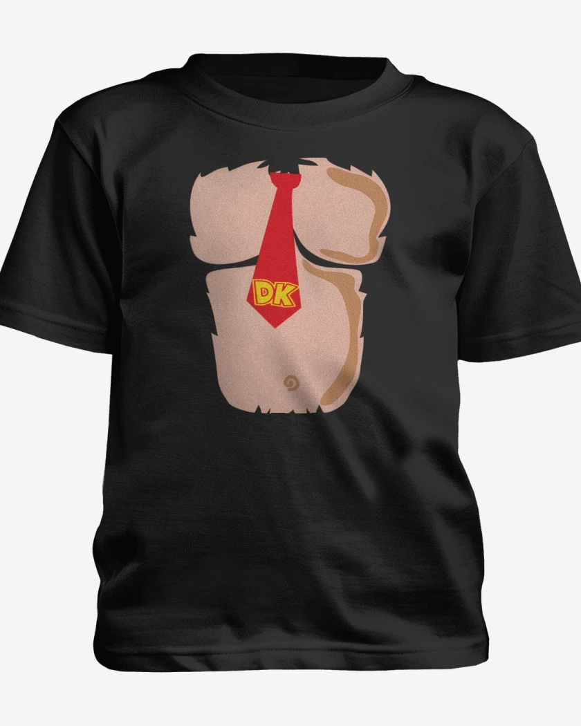 Polera de niño Negro de Pecho de Mono