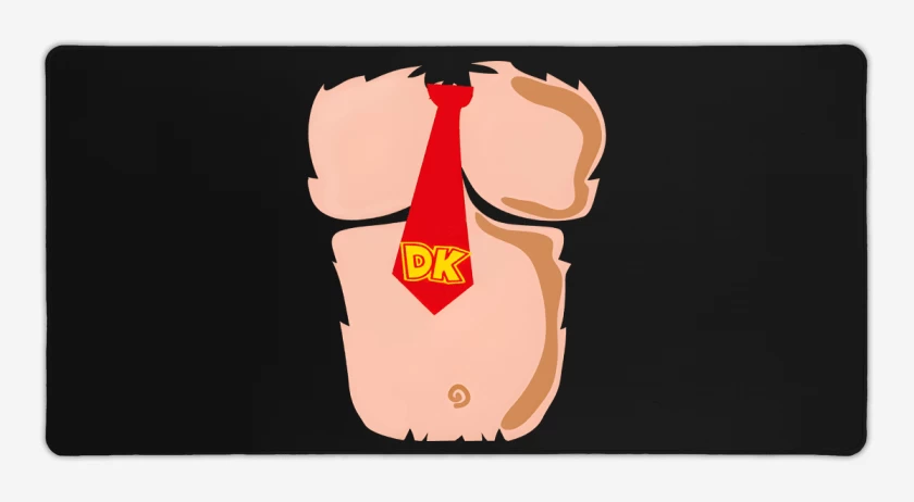 Mouse pad Gamer Negro de Pecho de Mono