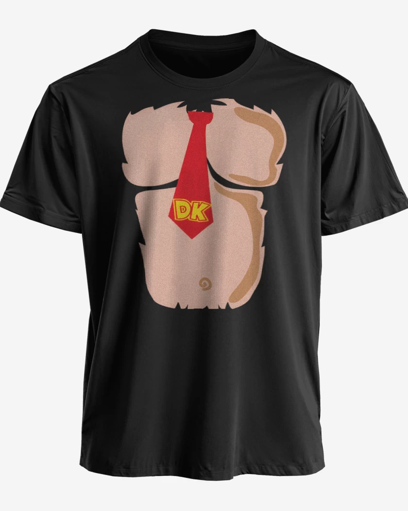 Polera premium Negro de Pecho de Mono