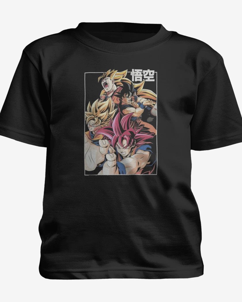 Polera de niño Negro de Kakaroto Legendario