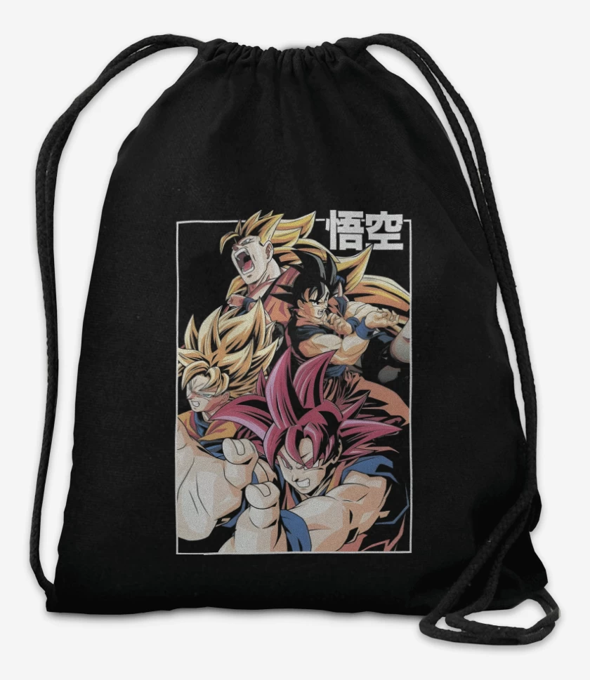 Mochila Negro de Kakaroto Legendario