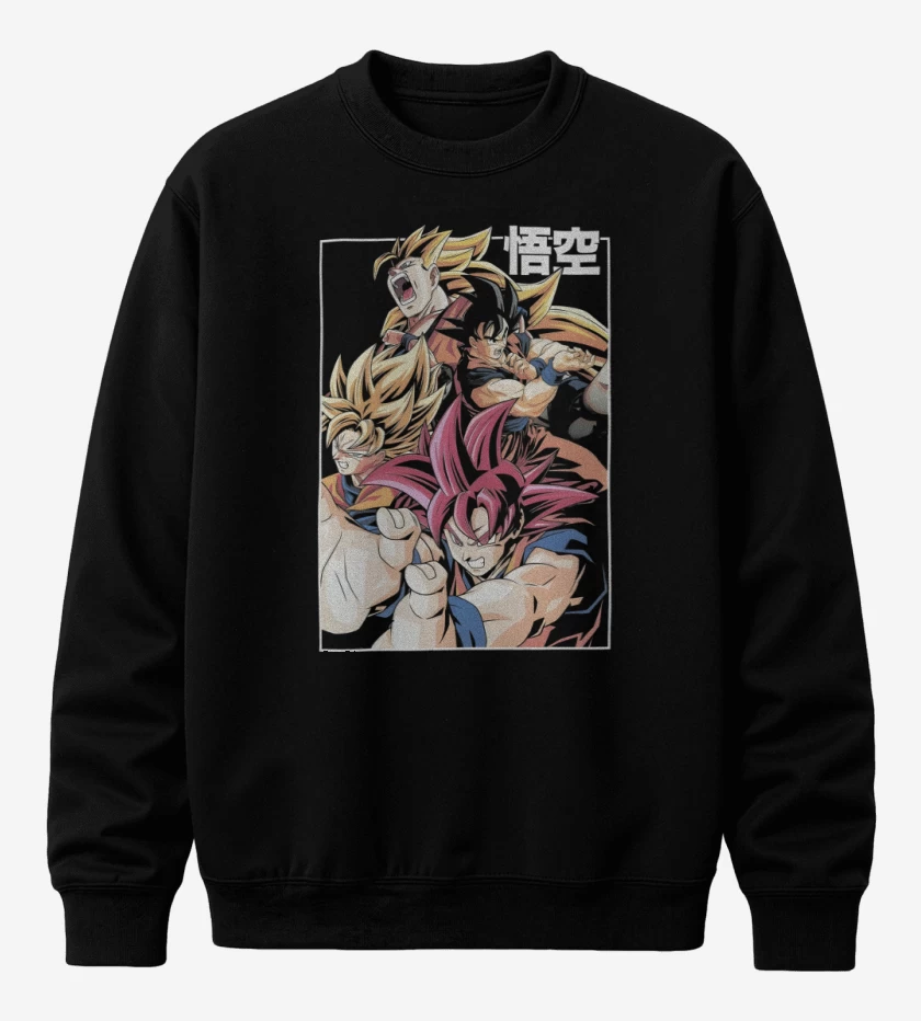 Poleron polo Negro de Kakaroto Legendario