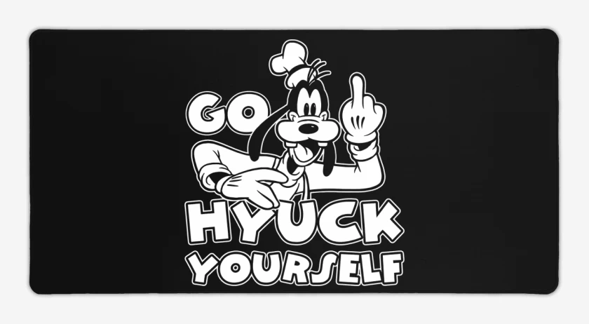 Mouse pad Gamer Negro de Goofyuck Yourself