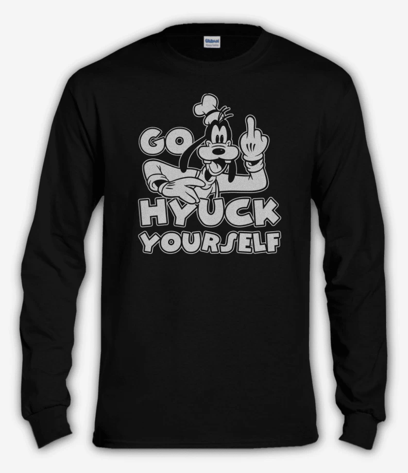 Polera manga larga Negro de Goofyuck Yourself