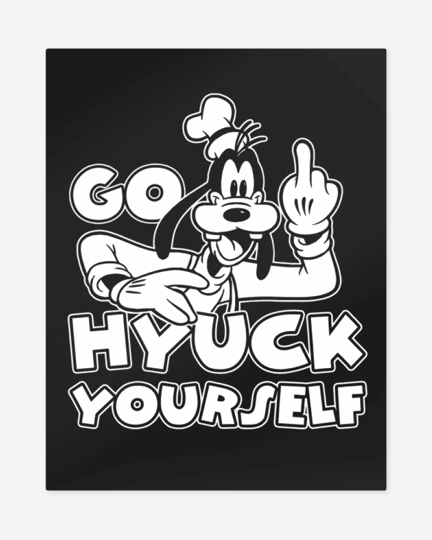 Print metalico Negro de Goofyuck Yourself