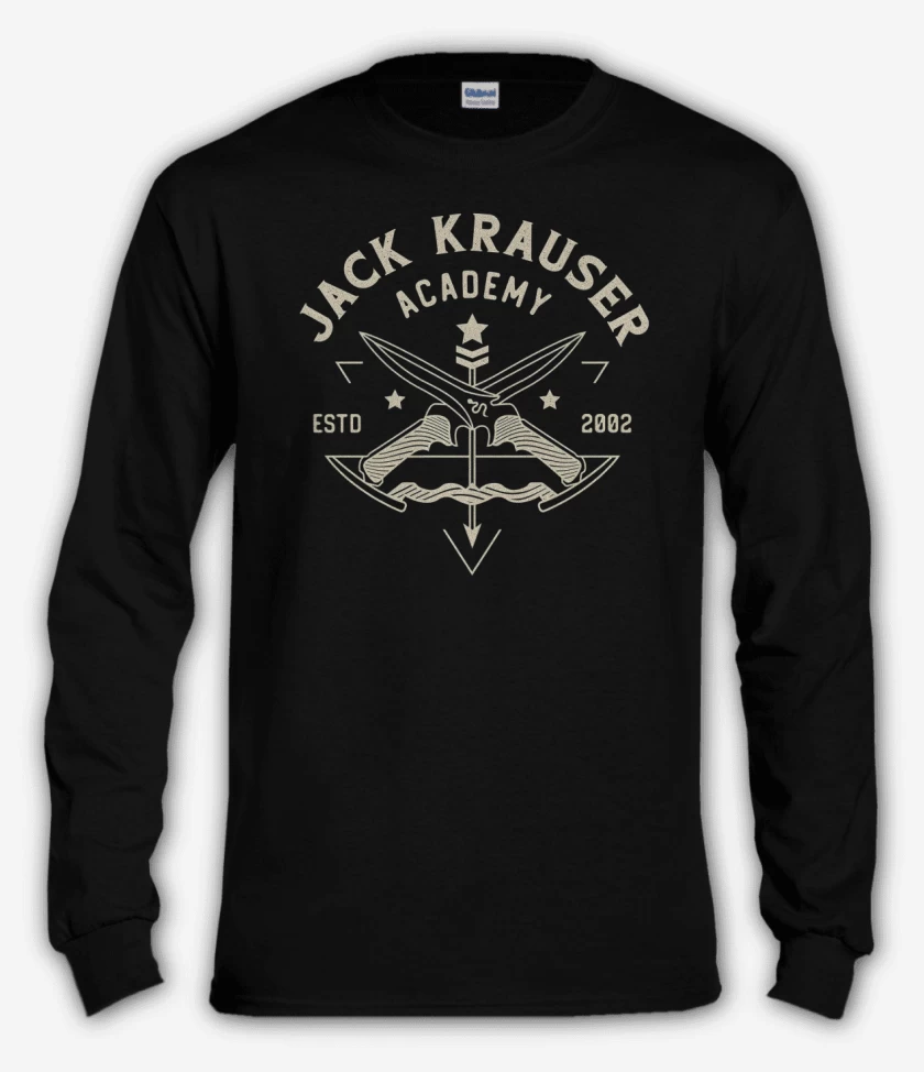 Polera manga larga Negro de Krauser ACADEMY