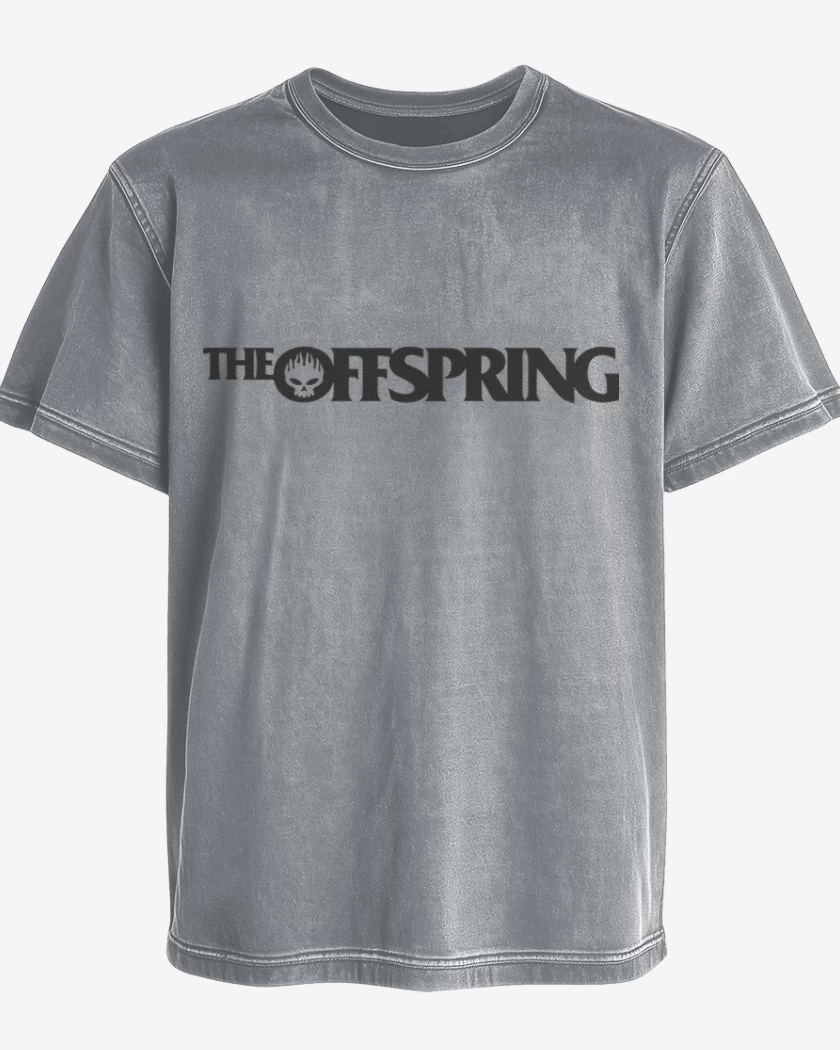 Polera desgastada Gris Melange de Offspring