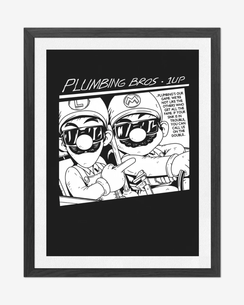 Cuadro decorativo Negro de Sonic Bros