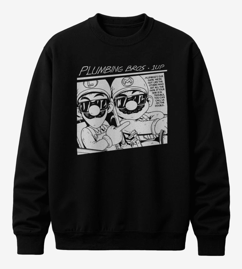 Poleron polo Negro de Sonic Bros