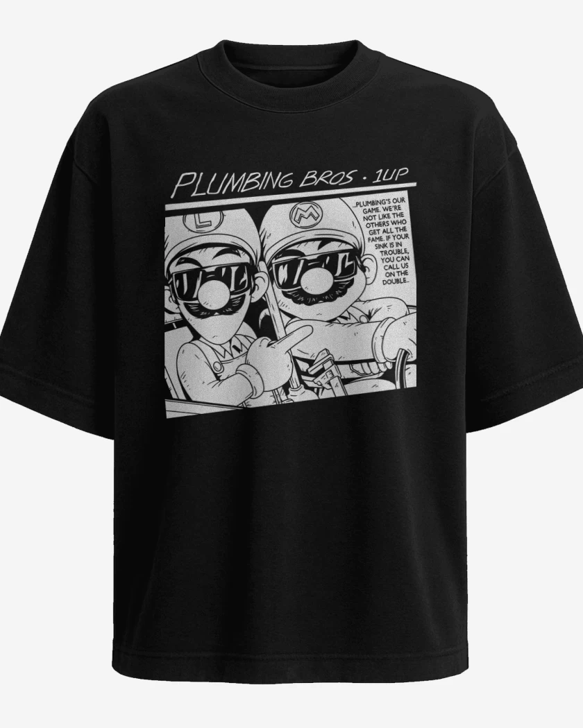 Polera Oversize Negro de Sonic Bros